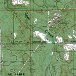 Western Michigan University MI-Harrison: Authoritative US Topos 1983 digital map