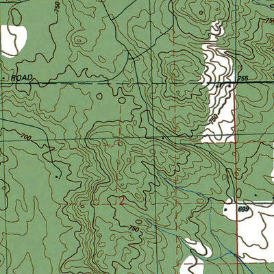 Western Michigan University MI-Harrisville: Authoritative US Topos 1989 digital map