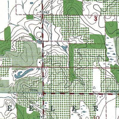 Western Michigan University MI-Hartford: Authoritative US Topos 1981 digital map