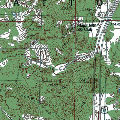 Western Michigan University MI-Hatton: Authoritative US Topos 1983 digital map