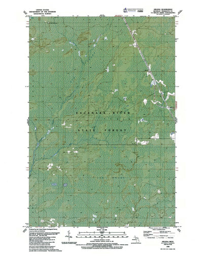 Western Michigan University MI-Helena: Authoritative US Topos 1989 digital map
