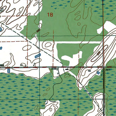 Western Michigan University MI-Hermansville: Authoritative US Topos 1989 digital map