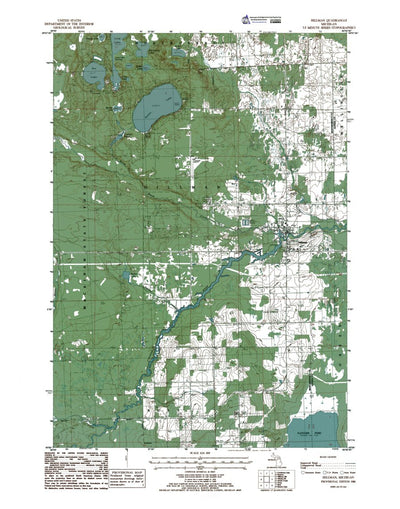 Western Michigan University MI-Hillman: Authoritative US Topos 1986 digital map