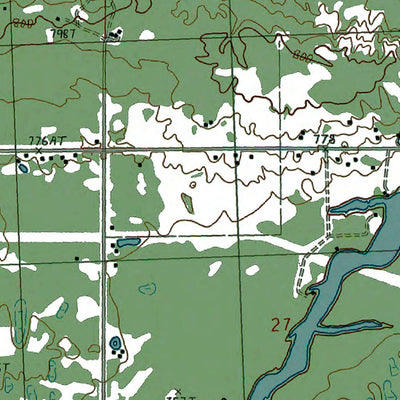 Western Michigan University MI-Hillman: Authoritative US Topos 1986 digital map