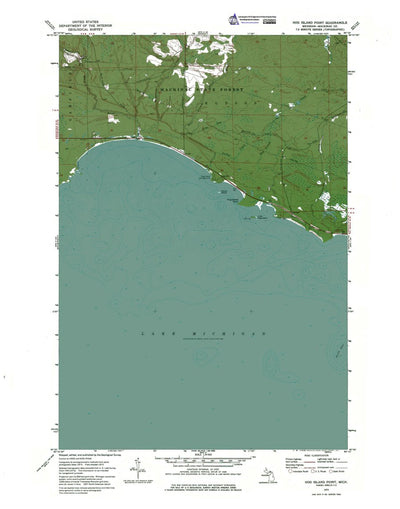 Western Michigan University MI-Hog Island Point: Authoritative US Topos 1973 digital map