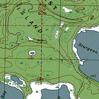 Western Michigan University MI-Hog Island West: Authoritative US Topos 1986 digital map