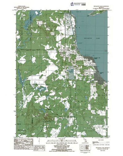 Western Michigan University MI-Houghton Lake: Authoritative US Topos 1983 digital map