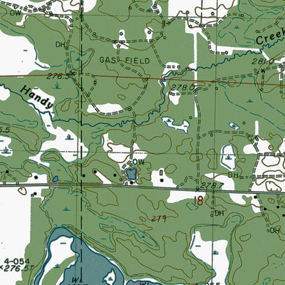 Western Michigan University MI-Howard City: Authoritative US Topos 1985 digital map