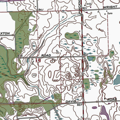 Western Michigan University MI-Howell: Authoritative US Topos 1968 digital map