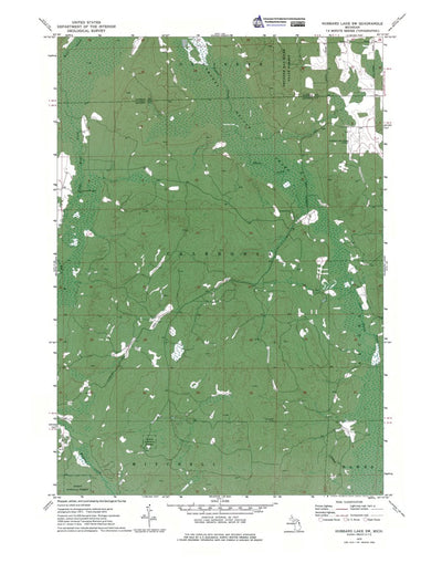 Western Michigan University MI-Hubbard Lake SW: Authoritative US Topos 1972 digital map