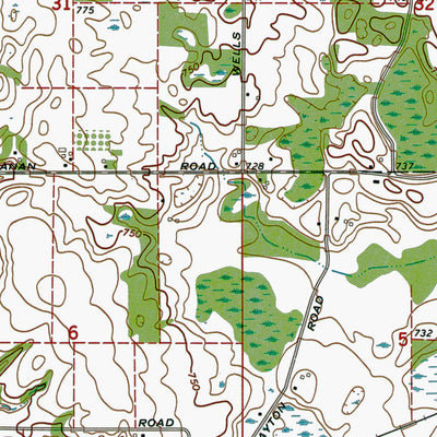 Western Michigan University MI-IN-Galien: Authoritative US Topos 1971 digital map