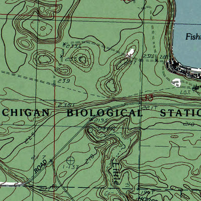 Western Michigan University MI-Indianville: Authoritative US Topos 1982 digital map