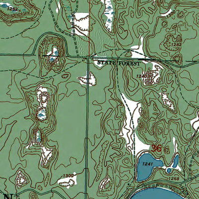Western Michigan University MI-Johannesburg: Authoritative US Topos 1950 digital map