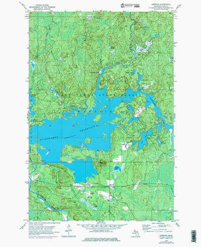 Western Michigan University MI-Kiernan: Authoritative US Topos 1975 digital map