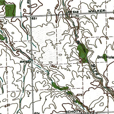 Western Michigan University MI-Kinde East: Authoritative US Topos 1970 digital map