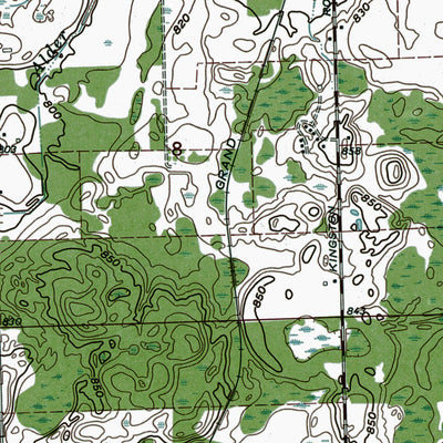Western Michigan University MI-Kingston: Authoritative US Topos 1963 digital map