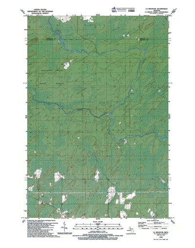 Western Michigan University MI-La Branche: Authoritative US Topos 1989 digital map