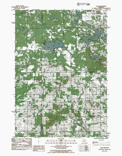 Western Michigan University MI-Lake: Authoritative US Topos 1984 digital map