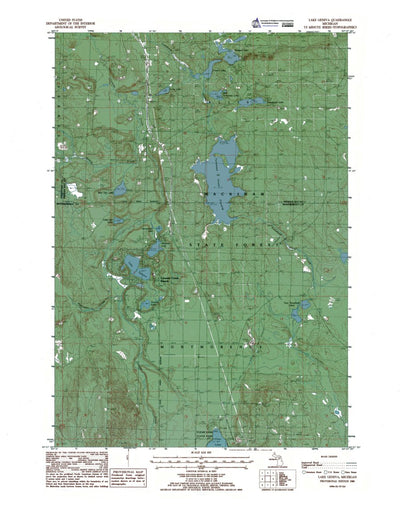 Western Michigan University MI-Lake Geneva: Authoritative US Topos 1986 digital map