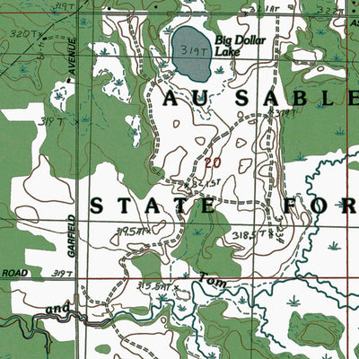 Western Michigan University MI-Lake NE: Authoritative US Topos 1984 digital map