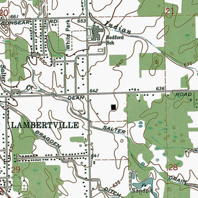 Western Michigan University MI-Lambertville East: Authoritative US Topos 1972 digital map