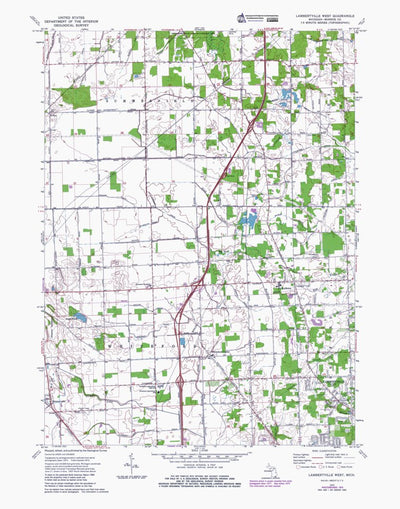 Western Michigan University MI-Lambertville West: Authoritative US Topos 1972 digital map