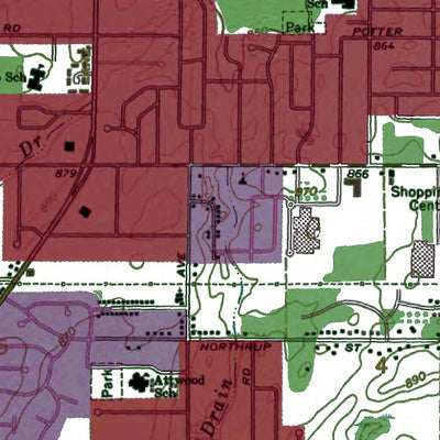 Western Michigan University MI-Lansing South: Authoritative US Topos 1965 digital map