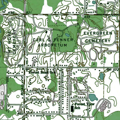 Western Michigan University MI-Lansing South: Authoritative US Topos 1965 digital map