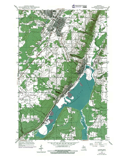 Western Michigan University MI-Laurium: Authoritative US Topos 1946 digital map