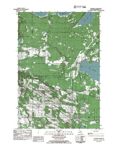 Western Michigan University MI-Levering: Authoritative US Topos 1982 digital map