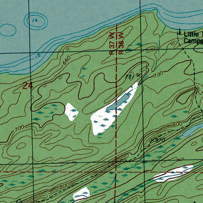 Western Michigan University MI-Little Todd Harbor: Authoritative US Topos 1985 digital map