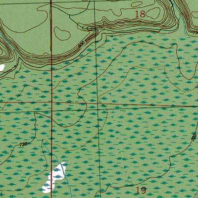 Western Michigan University MI-Loud Dam: Authoritative US Topos 1989 digital map