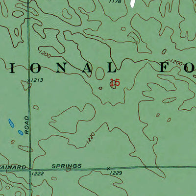 Western Michigan University MI-Mack Lake: Authoritative US Topos 1972 digital map