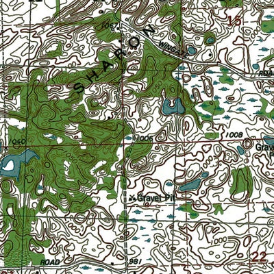Western Michigan University MI-Manchester: Authoritative US Topos 1980 digital map