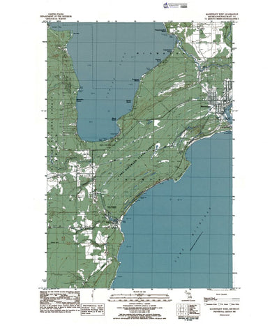 Western Michigan University MI-Manistique West: Authoritative US Topos 1983 digital map
