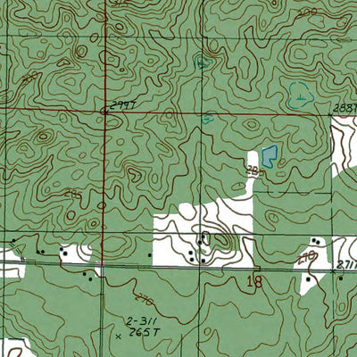 Western Michigan University MI-Marilla: Authoritative US Topos 1987 digital map
