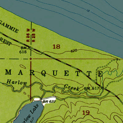 Western Michigan University MI-Marquette NW: Authoritative US Topos 1953 digital map