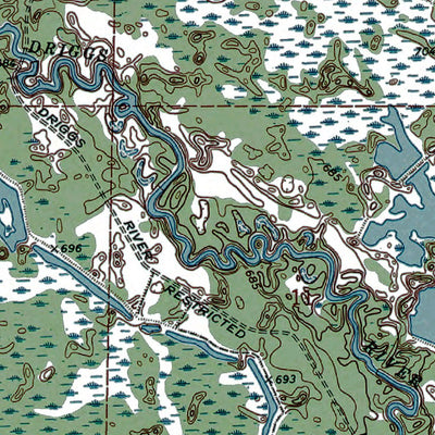Western Michigan University MI-Marsh Creek Pool: Authoritative US Topos 1972 digital map