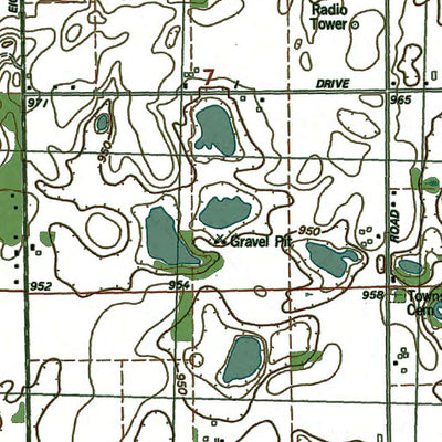 Western Michigan University MI-Marshall: Authoritative US Topos 1980 digital map