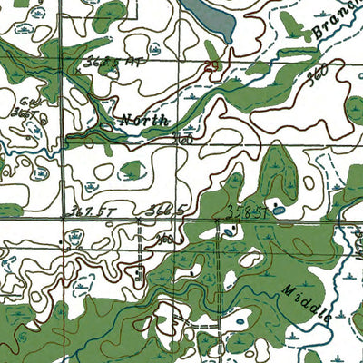 Western Michigan University MI-McBain: Authoritative US Topos 1983 digital map
