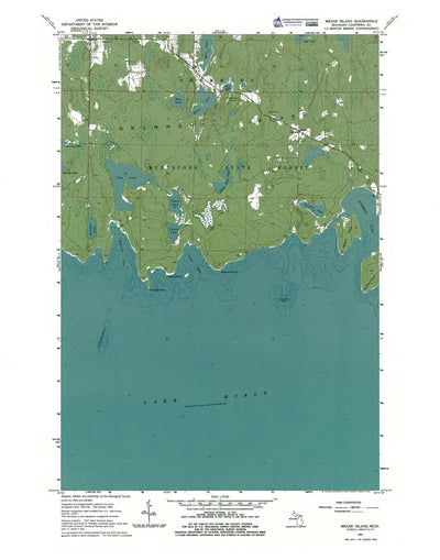 Western Michigan University MI-Meade Island: Authoritative US Topos 1964 digital map