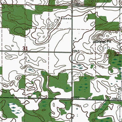 Western Michigan University MI-Mecosta: Authoritative US Topos 1964 digital map