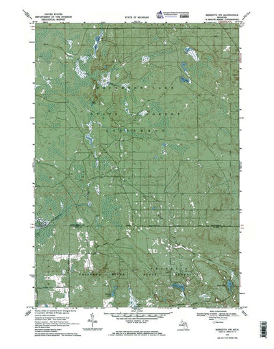 Western Michigan University MI-Meredith NW: Authoritative US Topos 1969 digital map