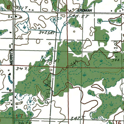 Western Michigan University MI-Merritt: Authoritative US Topos 1983 digital map
