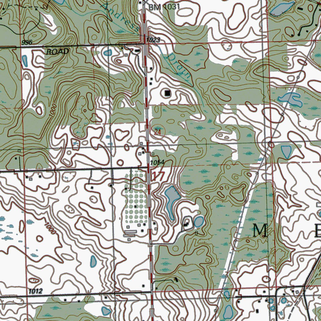 MI-Metamora: Authoritative US Topos 1991 Map by Western Michigan ...
