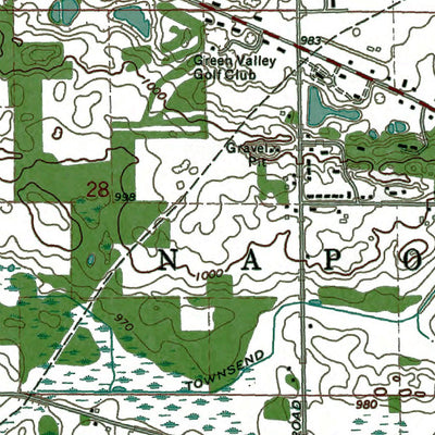 Western Michigan University MI-Michigan Center: Authoritative US Topos 1971 digital map