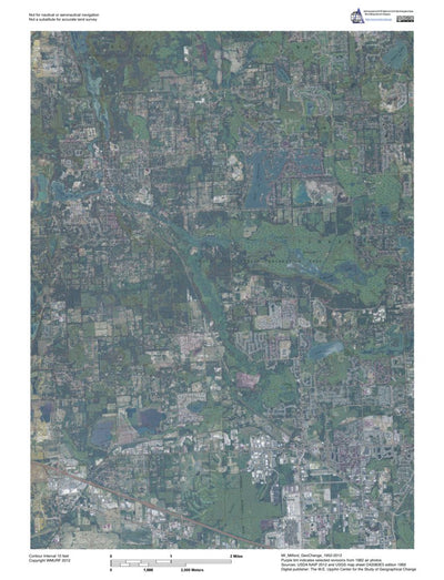 Western Michigan University MI-Milford: GeoChange 1952-2012 digital map