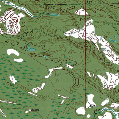 Western Michigan University MI-Millecoquins: Authoritative US Topos 1973 digital map