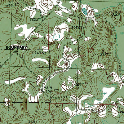 Western Michigan University MI-Millersburg: Authoritative US Topos 1986 digital map