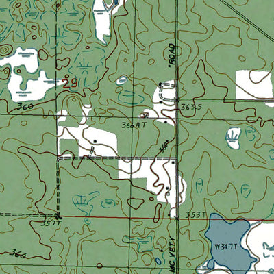 Western Michigan University MI-Moddersville: Authoritative US Topos 1983 digital map